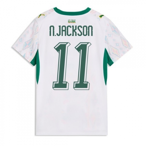 Billige Fotballdrakt Senegal Nicolas Jackson #11 Replika Hjemmedrakt Dame VM 2026 Kortermet Billige Fotballdrakt Senegal Nicolas Jackson #11 Replika Hjemmedrakt Dame VM 2026 Kortermet